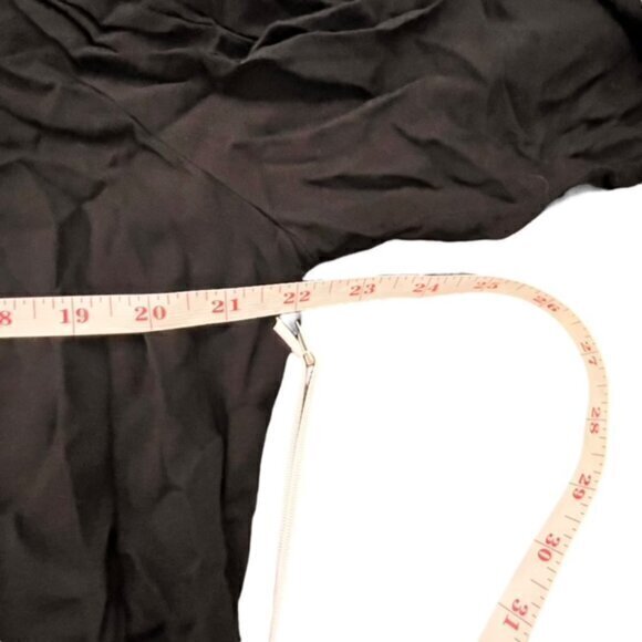 $70‎ Young Fabulous & Broke Women's Black Sheer Blouse Loop Button High-Lo NWT - Picture 12 of 16